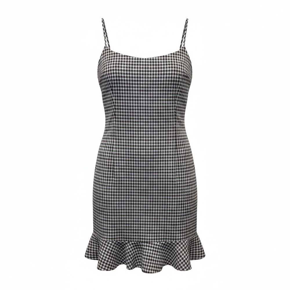 Blue and grey design dress - Picture 2 of 5